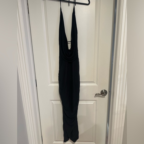 Oh Polly Black Backless Dress - Picture 2 of 4